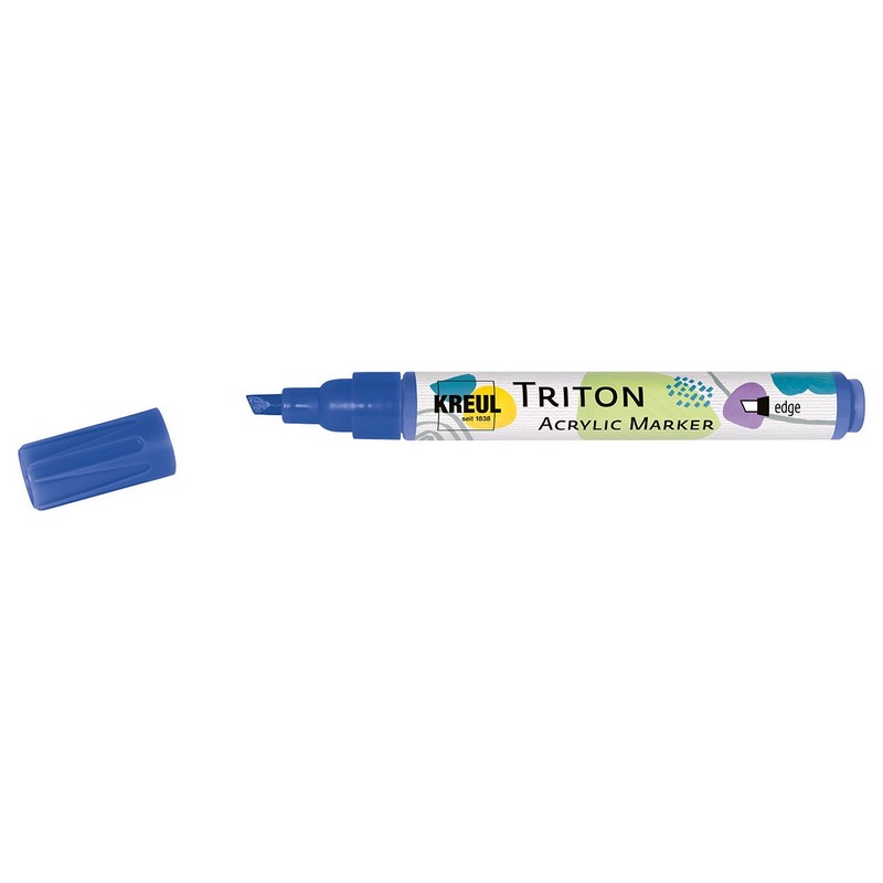 Akrylový popisovač KREUL Triton šikmý, ultramarínový