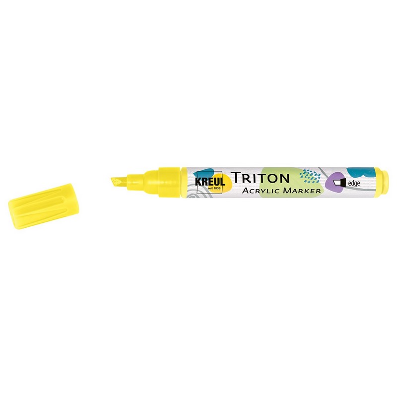 Akrylový popisovač KREUL Triton šikmý, citrónový