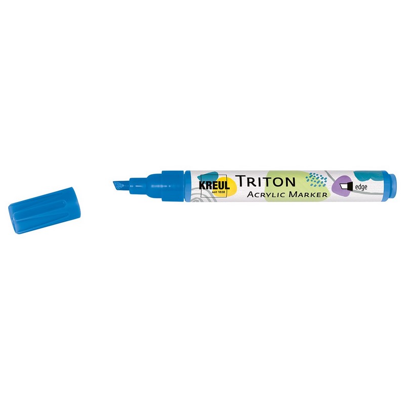 Akrylový popisovač KREUL Triton šikmý, modrý