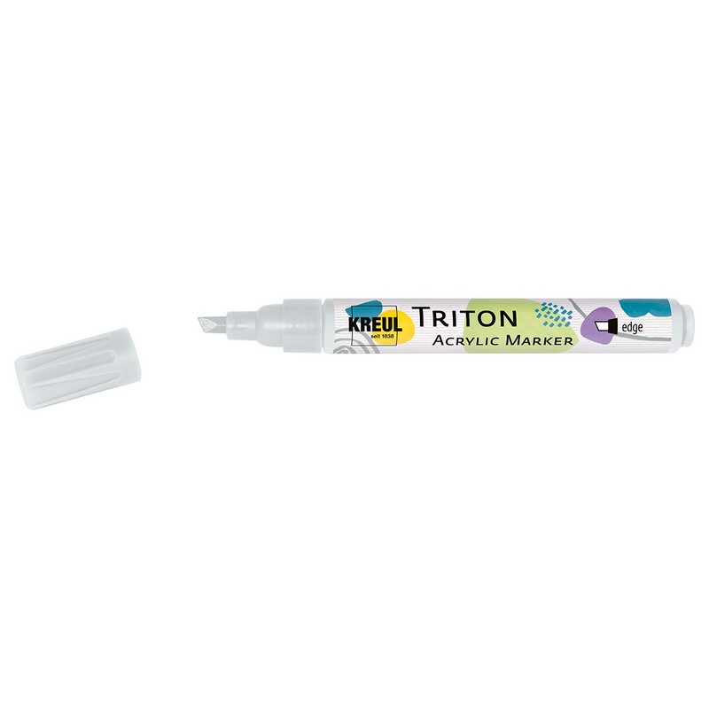 Akrylový popisovač KREUL Triton šikmý, stříbrný