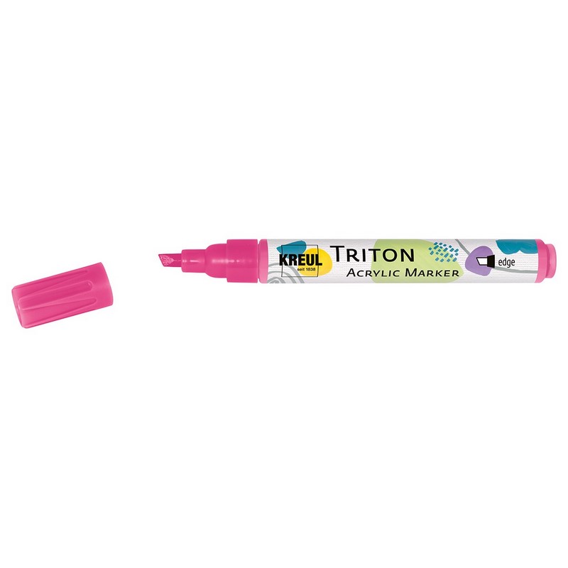 Akrylový popisovač KREUL Triton šikmý, magenta