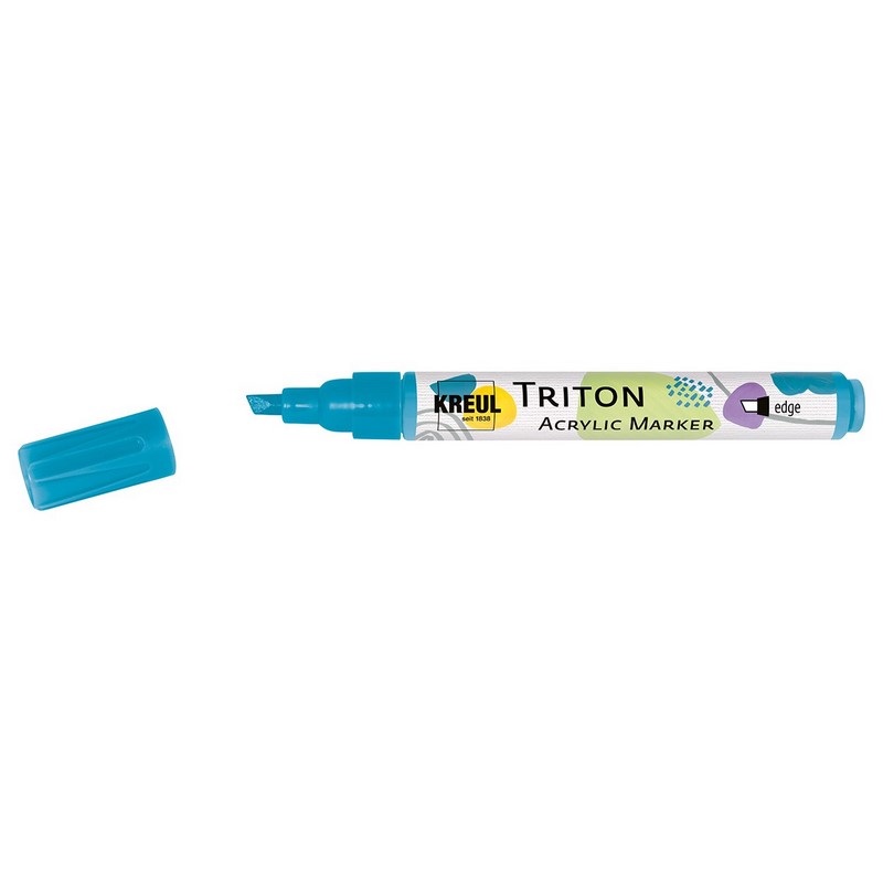 Akrylový popisovač KREUL Triton šikmý, tyrkysový