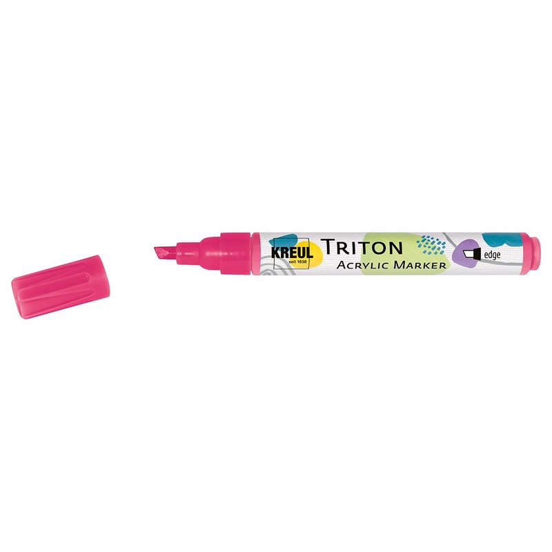 Akrylový popisovač KREUL Triton šikmý, NEON růžový