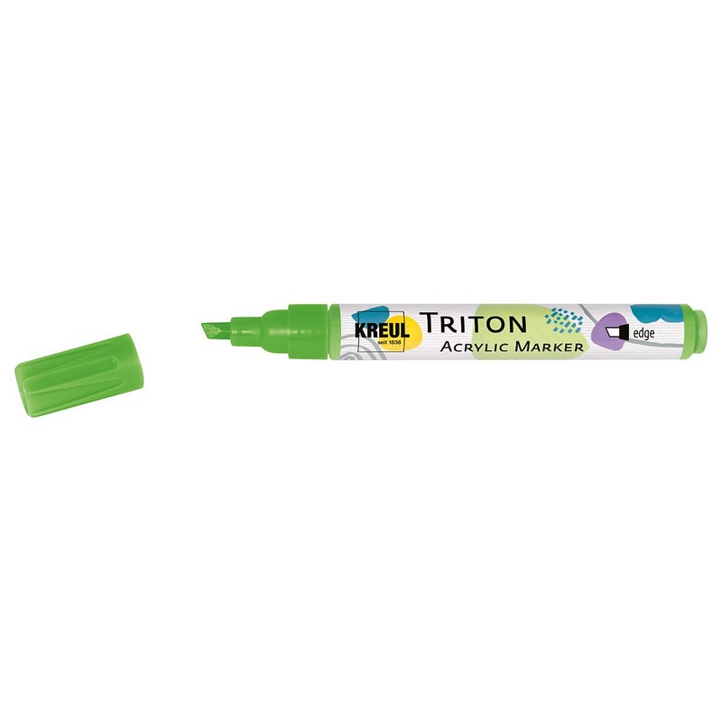 Akrylový popisovač KREUL Triton šikmý, NEON zelený
