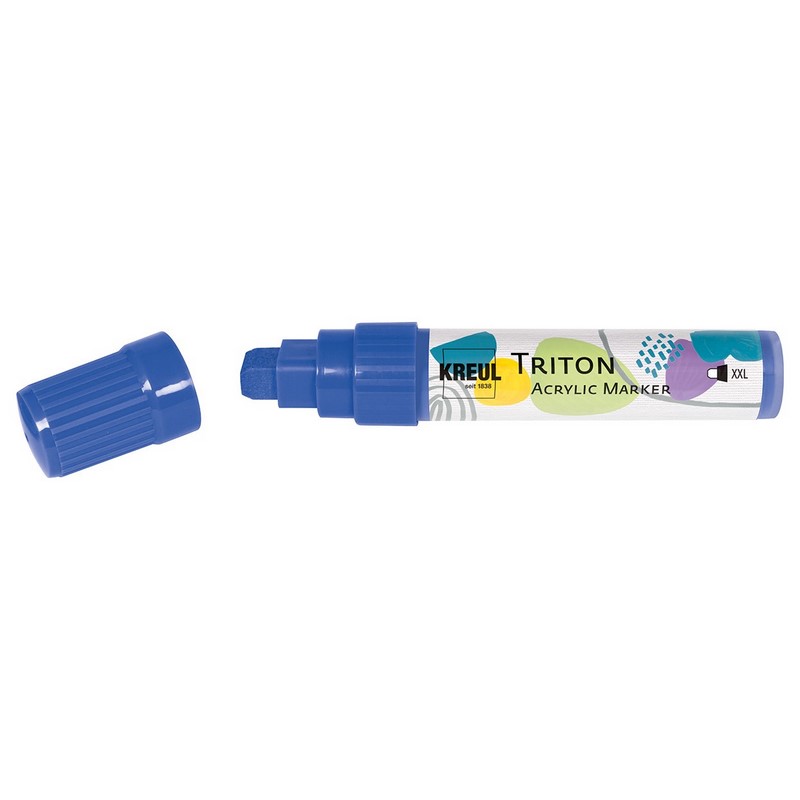Akrylový popisovač KREUL Triton rovný XXL, ultramarínový