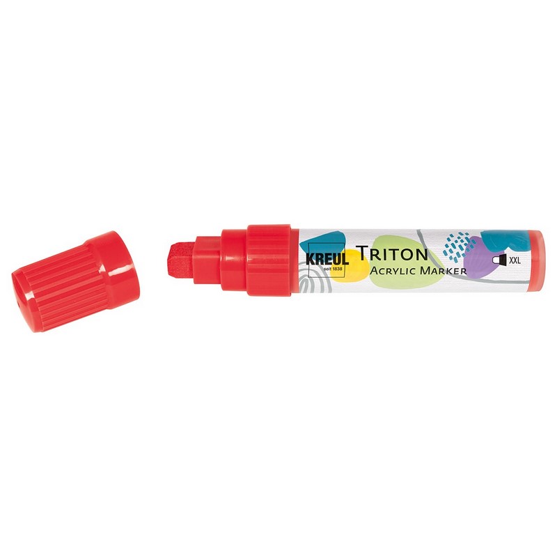 Akrylový popisovač KREUL Triton rovný XXL, třešňový