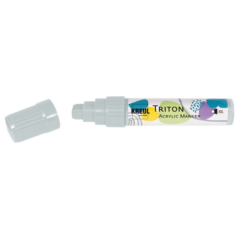 Akrylový popisovač KREUL Triton rovný XXL, stříbrný