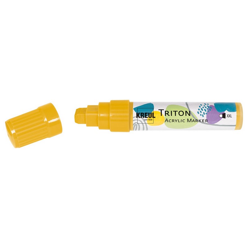 Akrylový popisovač KREUL Triton rovný XXL, zlatý