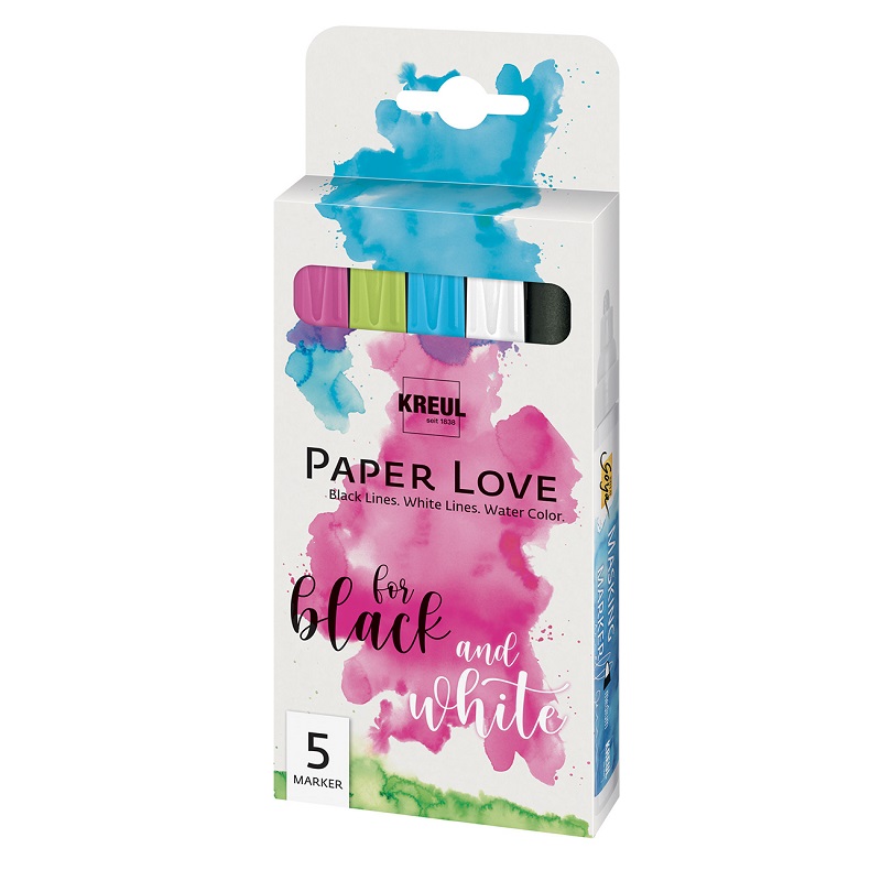KREUL Akvarelový popisovač SOLO GOYA, sada 5ks PaperLove