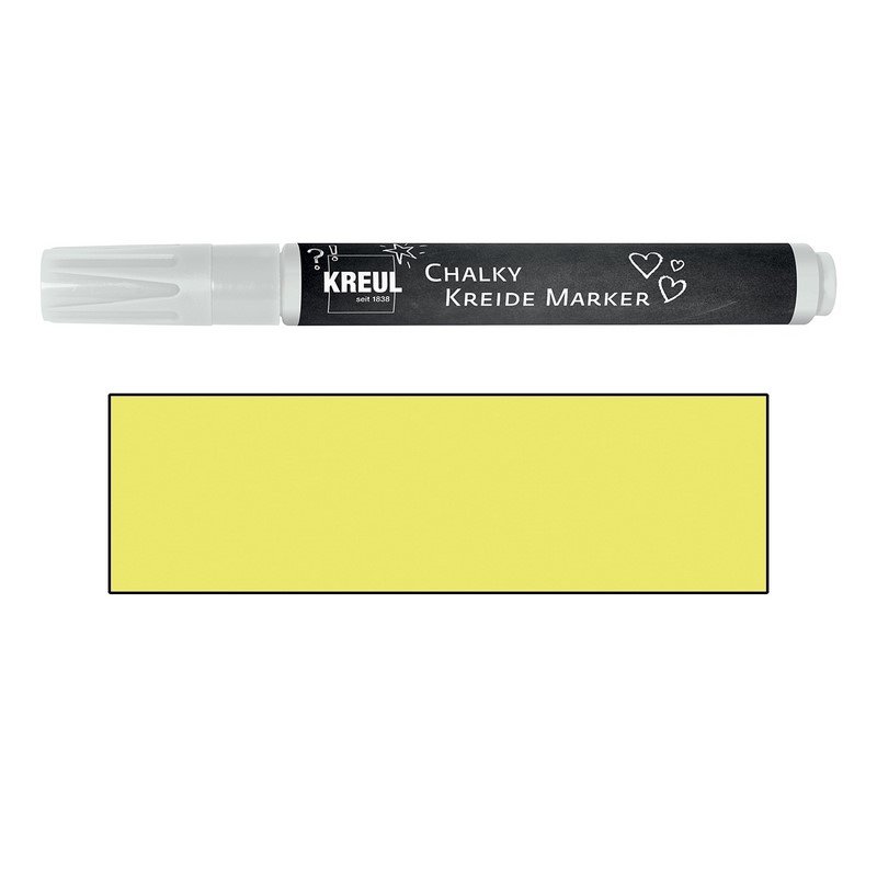 Křídový popisovač KREUL "M", NEON žlutý