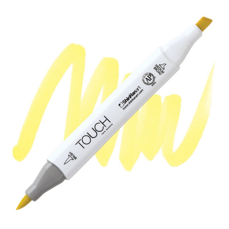 Lihová fixa TOUCH oboustranná Brush & Chisel, Y45 Canaria yellow