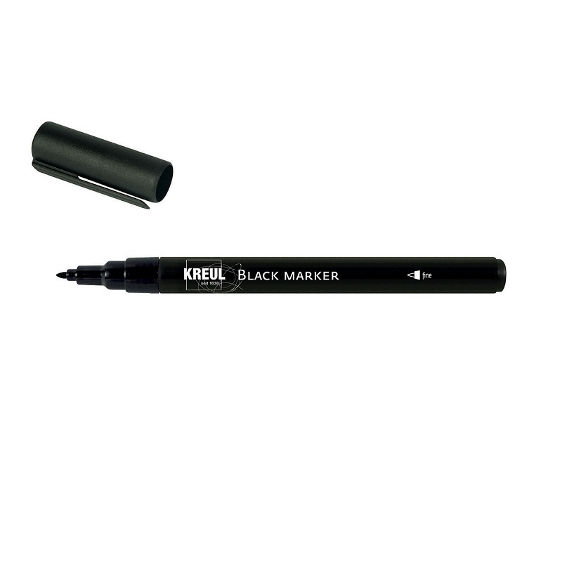 Popisovač KREUL Black Marker FINE, černý
