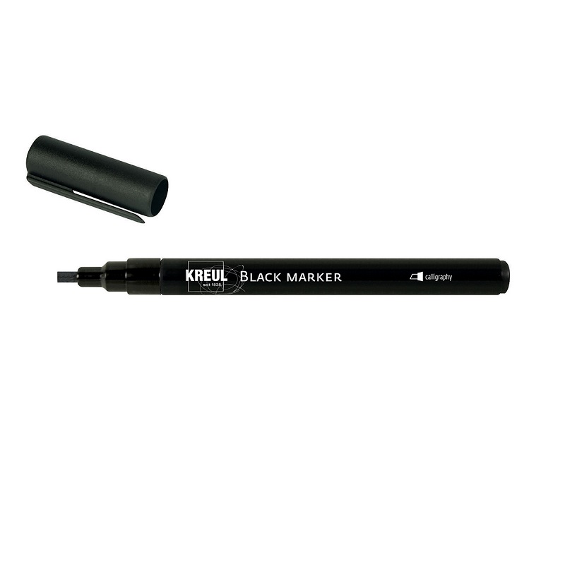 Popisovač KREUL Black Marker CALLIGRAPHY, černý