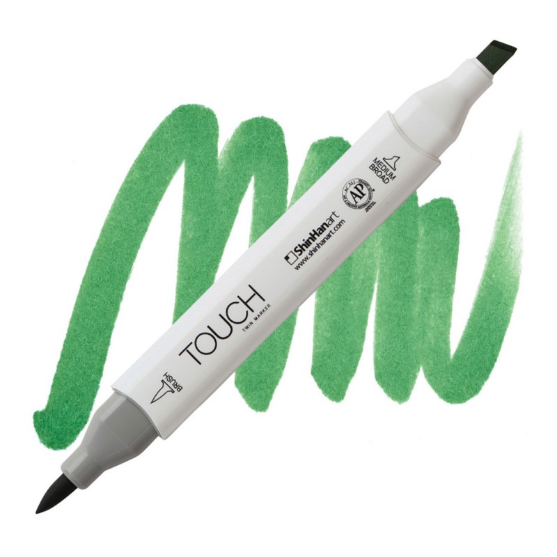 Lihová fixa TOUCH oboustranná Brush & Chisel, G46 Vivid green