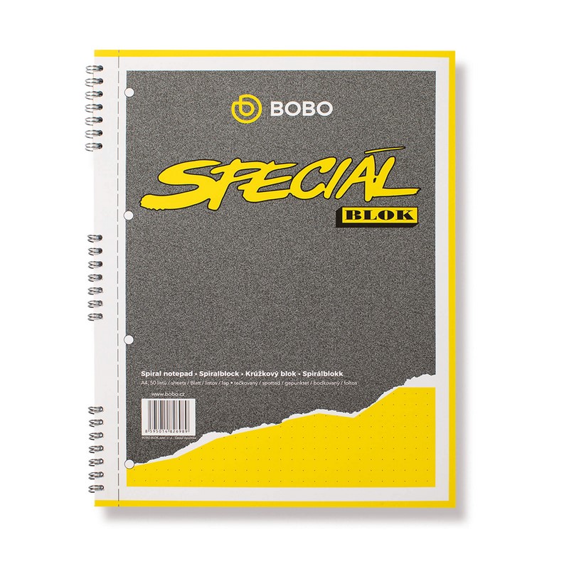BOBO Blok Speciál tečkovaný A4, 50 listů