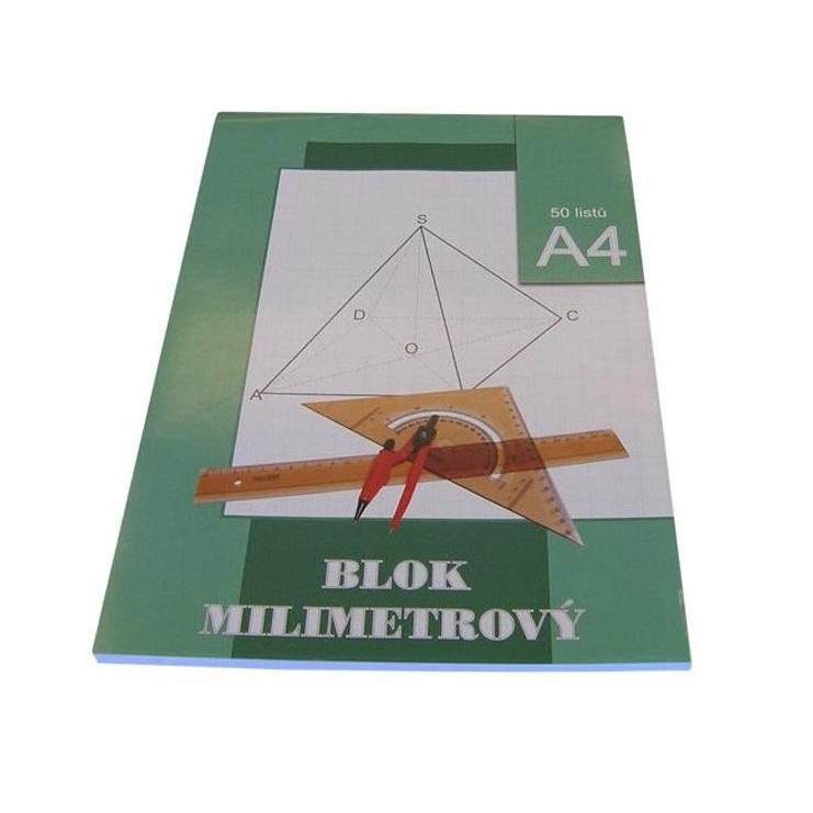 Milimetrový blok A4, 50 listů