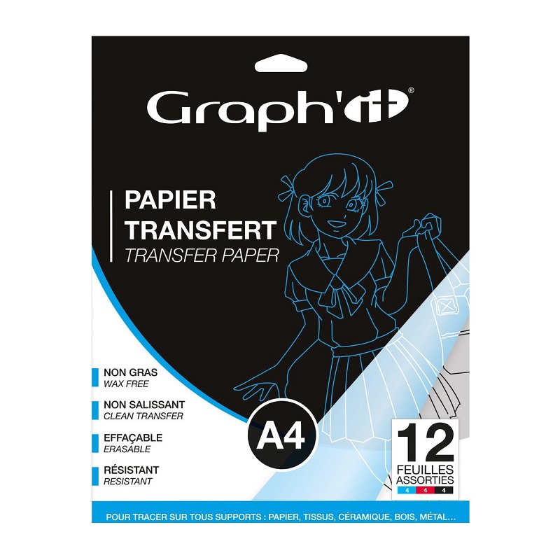 Papír GRAPH'IT kopírovací A4, 12 listů MIX