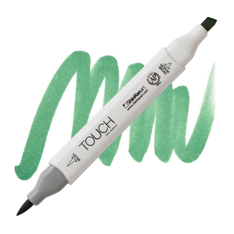 Lihová fixa TOUCH oboustranná Brush & Chisel, G58 Mint green light