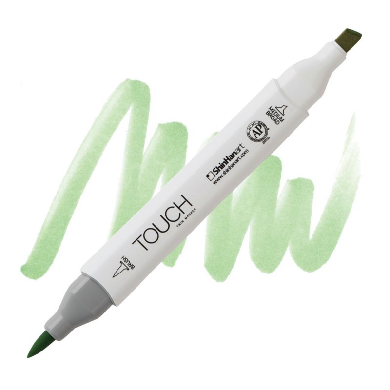 Lihová fixa TOUCH oboustranná Brush & Chisel, GY59 Pale green