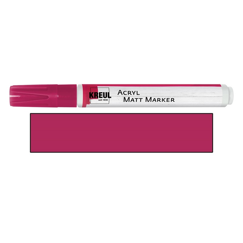 Akrylový popisovač matný KREUL "M", magenta