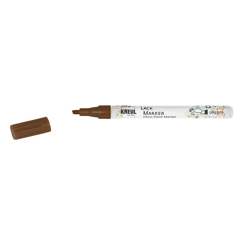 Lakový popisovač KREUL kaligrafický, měděný