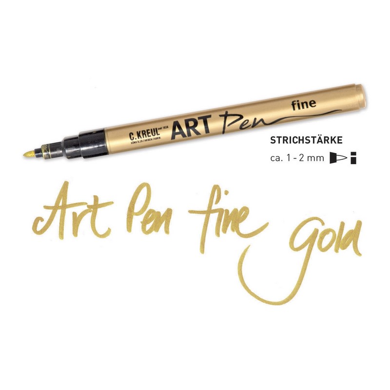 Popisovač KREUL ARTPen "F", zlatý