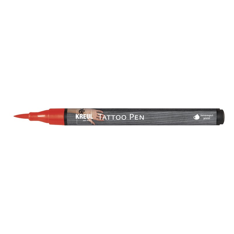 Tetovací popisovač KREUL Tattoo Pen, červený