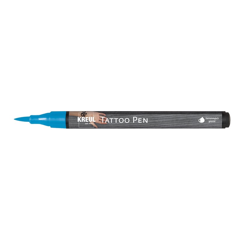 Tetovací popisovač KREUL Tattoo Pen, modrý