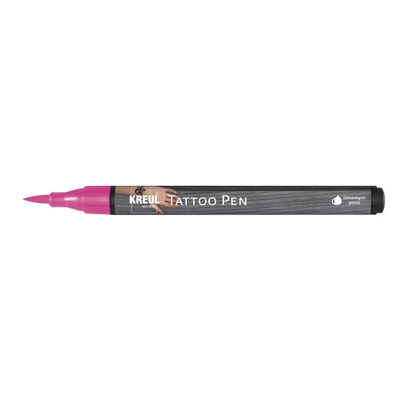 Tetovací popisovač KREUL Tattoo Pen, růžový