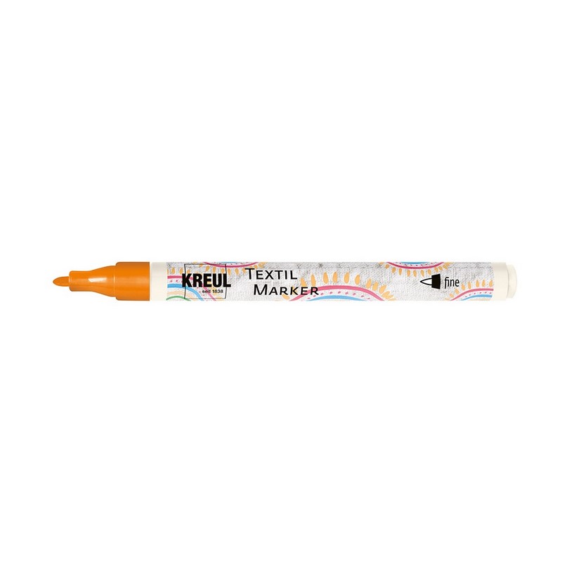 Popisovač na textil KREUL "F", oranžový