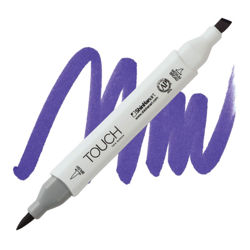 Lihová fixa TOUCH oboustranná Brush & Chisel, PB73 Ultra marine