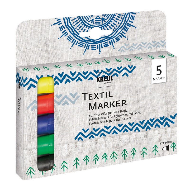 Popisovač na textil KREUL "M", sada 5ks