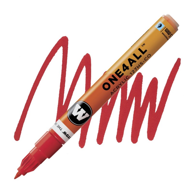 Akrylová fixa MOLOTOW One4All 127HS 1,5mm, traffic red
