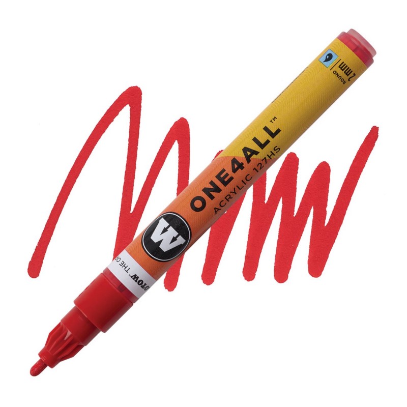 Akrylová fixa MOLOTOW One4All 127HS 2mm, traffic red