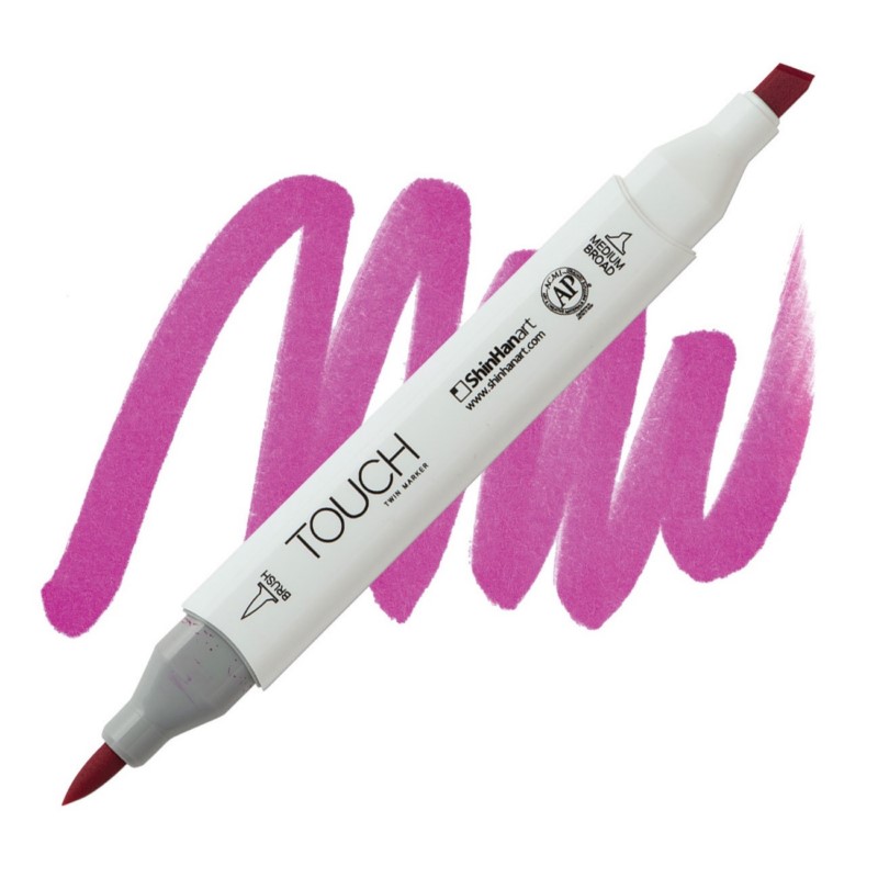 Lihová fixa TOUCH oboustranná Brush & Chisel, RP87 Azalea purple