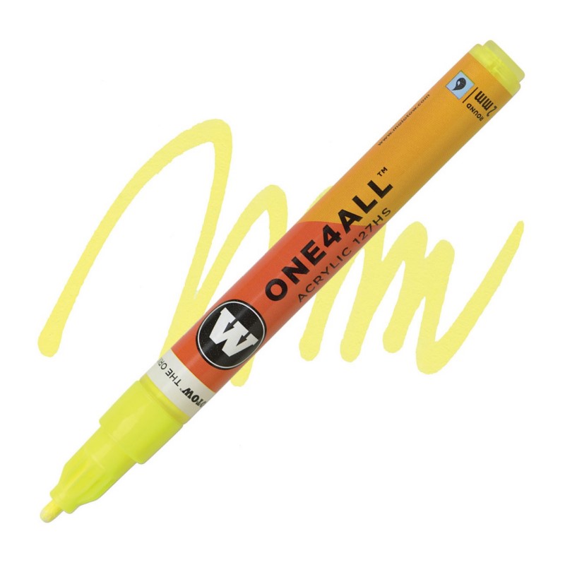 Akrylová fixa MOLOTOW One4All 127HS 2mm, fluorescent yellow