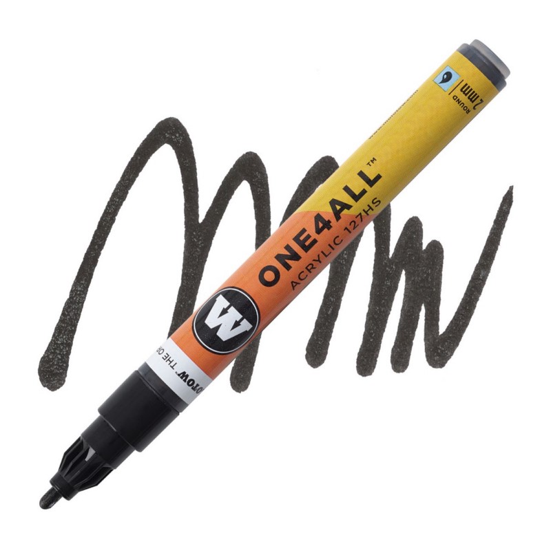 Akrylová fixa MOLOTOW One4All 127HS 2mm, metallic black