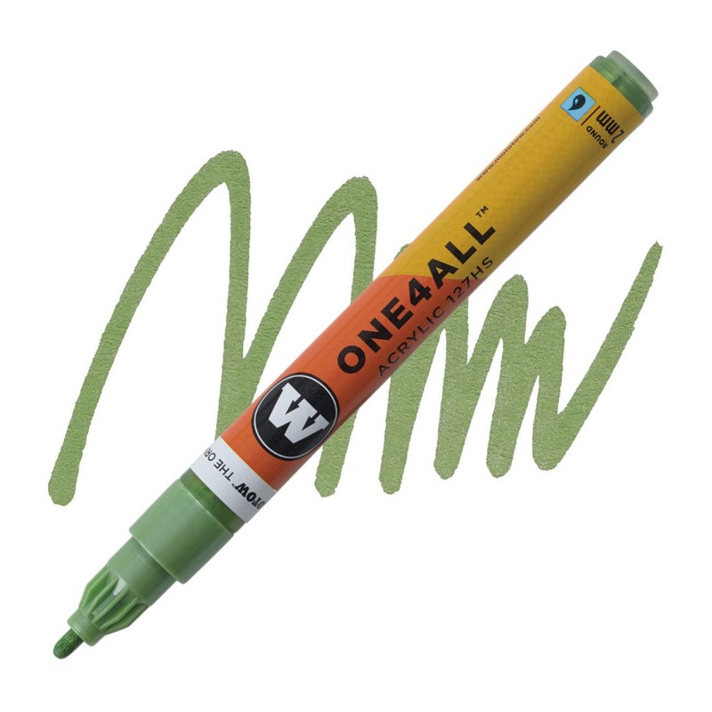 Akrylová fixa MOLOTOW One4All 127HS 2mm, metallic light green