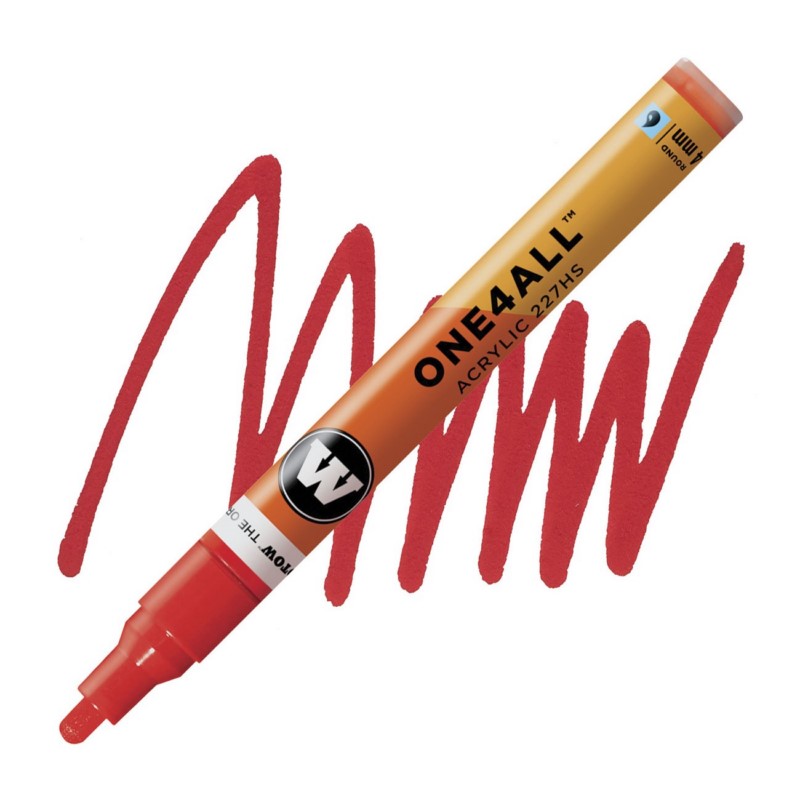 Akrylová fixa MOLOTOW One4All 227HS 4mm, traffic red