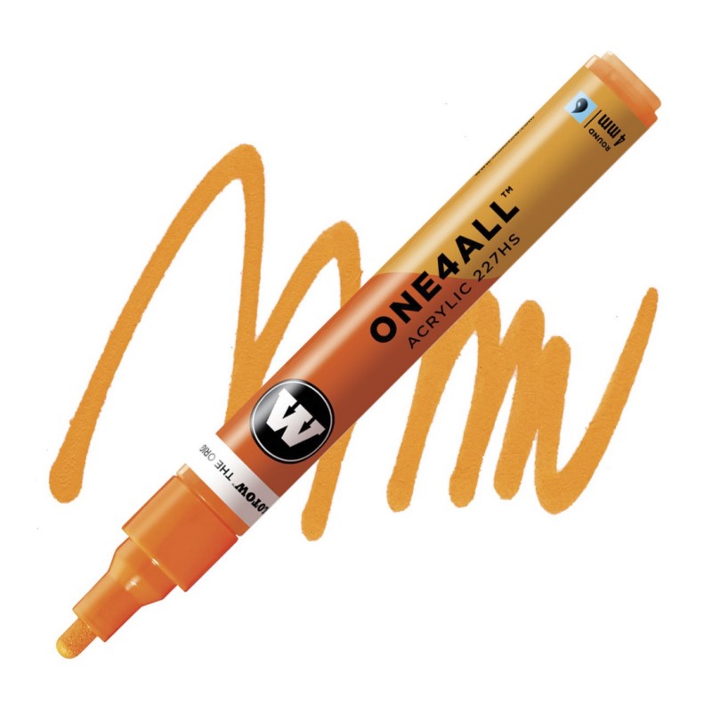 Akrylová fixa MOLOTOW One4All 227HS 4mm, fluorescent orange