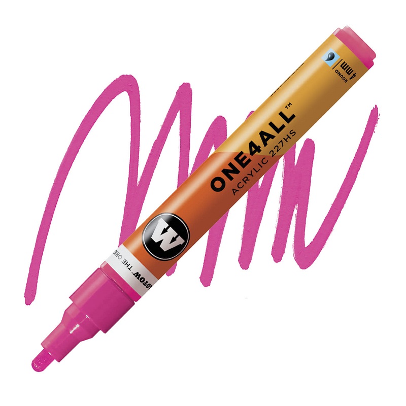 Akrylová fixa MOLOTOW One4All 227HS 4mm, fluorescent pink