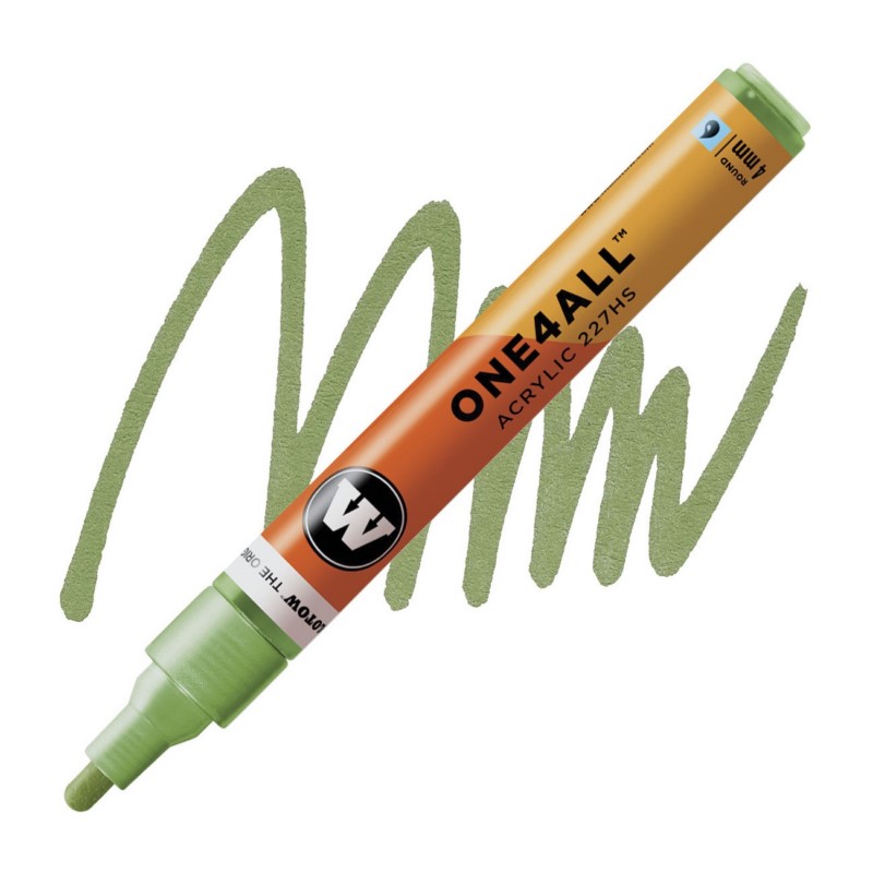Akrylová fixa MOLOTOW One4All 227HS 4mm, metallic light green
