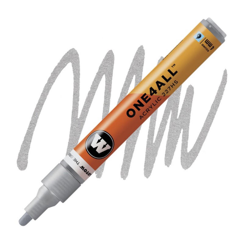 Akrylová fixa MOLOTOW One4All 227HS 4mm, metallic silver