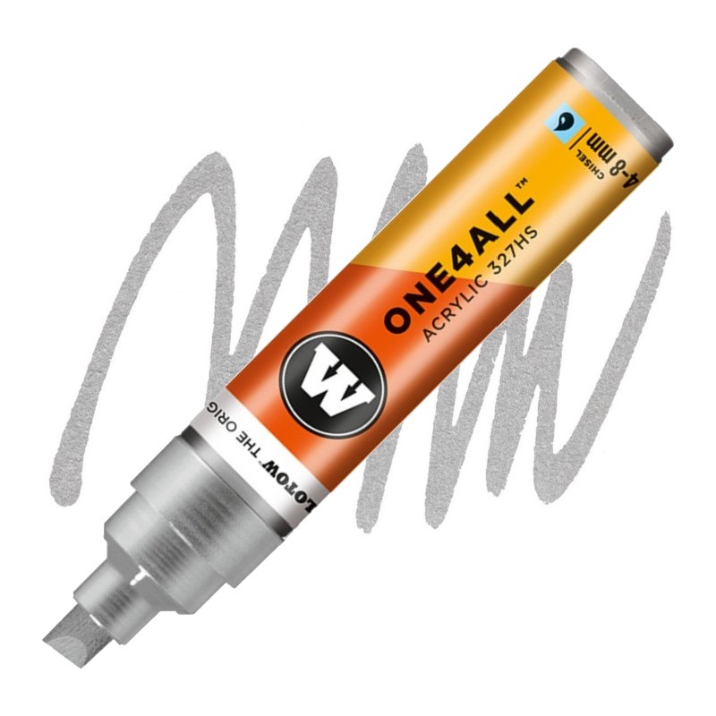 Akrylová fixa MOLOTOW One4All 327HS 4-8mm, metallic silver