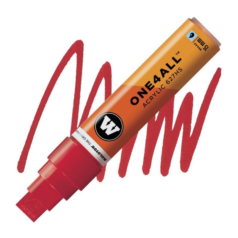 Akrylová fixa MOLOTOW One4All 627HS 15mm, traffic red