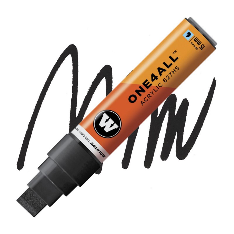 Akrylová fixa MOLOTOW One4All 627HS 15mm, signal black