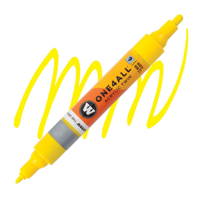 Akrylová fixa MOLOTOW One4All Twin 1,5-4mm, zink yellow