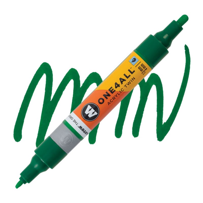 Akrylová fixa MOLOTOW One4All Twin 1,5-4mm, mister green