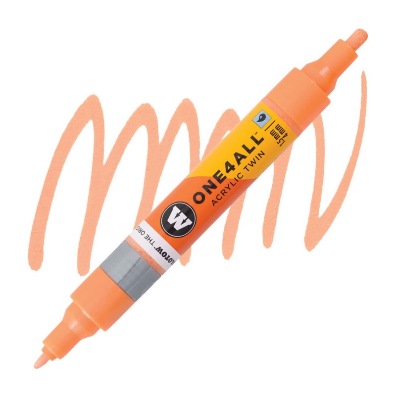Akrylová fixa MOLOTOW One4All Twin 1,5-4mm, pastel peach