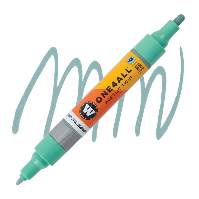 Akrylová fixa MOLOTOW One4All Twin 1,5-4mm, pastel lago blue